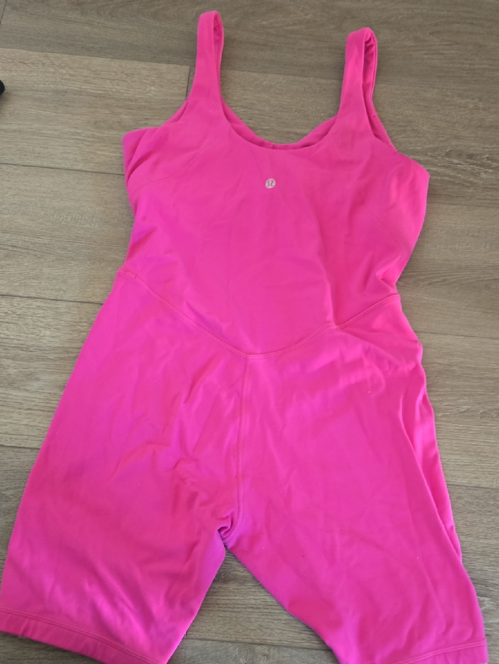Lululemon Bright Pink One-Piece Athletic Romper